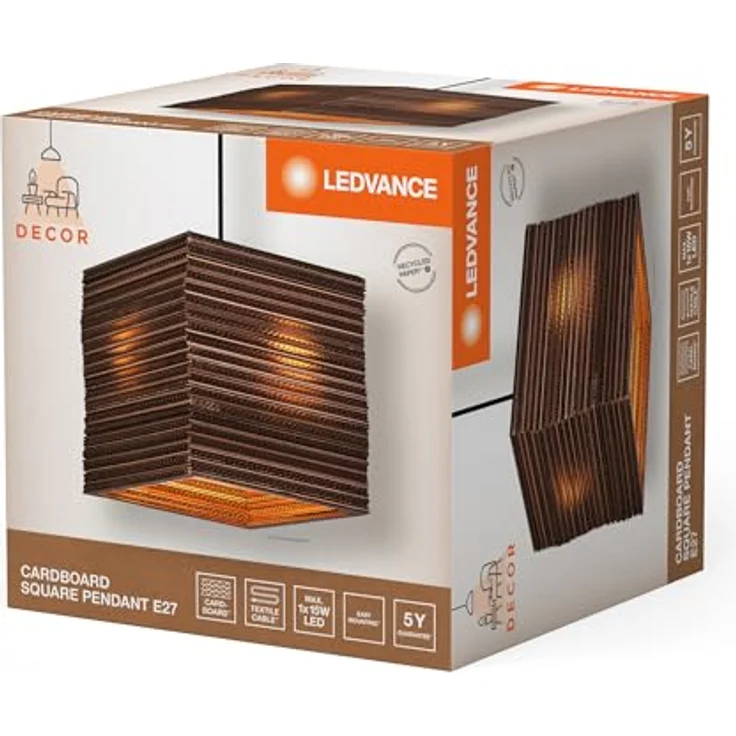 Ledvance Pendelleuchte, 25x130x25 cm, moderne Hängelampe für Innenbeleuchtung – Bild 7