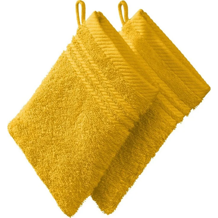 REDBEST Waschhandschuh Waschhandschuh 2er-Pack, Frottier (2-St), Walk-Frottier Uni – Bild 1