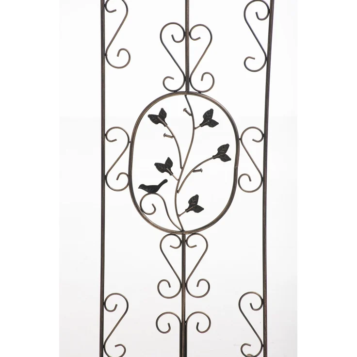 Rankgitter FALK - 35 x 1 x 122 cm, Metall, Bronze | Rankhilfe Kletterpflanzen Gartendekoration – Bild 3