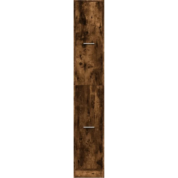 vidaXL Apothekerschrank Räuchereiche 30x41x174,5 cm Holzwerkstoff 3309631 – Bild 4