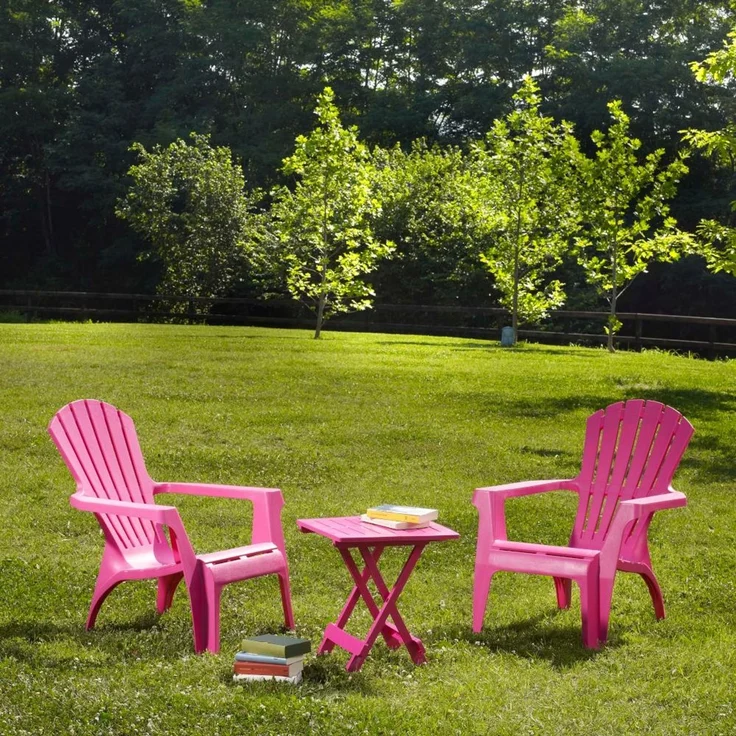 Dolomiti Deckchair, pink Vollkunststoff – Bild 4