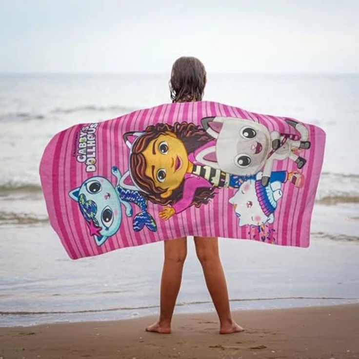 Gabby's Dollhouse Sommerset Strandtuch, Kappe und Tasche für Fans von Gabby's Dollhouse – Bild 7