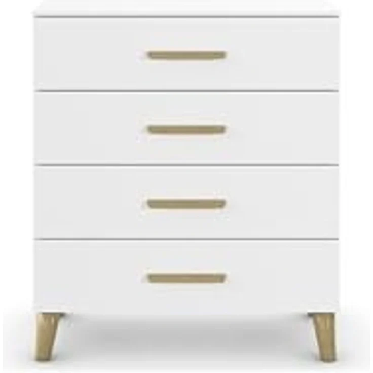 rauch Aditio Box, Kommode, 4 Schubladen, Massivholz-Fuß, mit Softclose-Funktion, Farbe Weiß, BxHxT 80x92x44cm – Bild 5