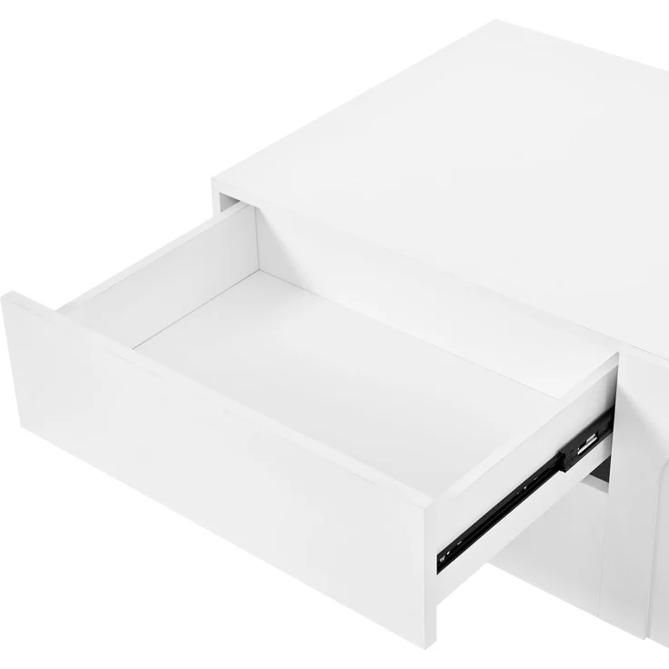 ZUBALIYA Wohnzimmer Set aus TV-Schrank und Couchtisch / Korpus aus Spanplatte und MDF, mit stauraum Kombination für Wohnzimmer und möbelset mit bogenförmigen Türen, Korpus Aus Spanplatte und MDF – Bild 13