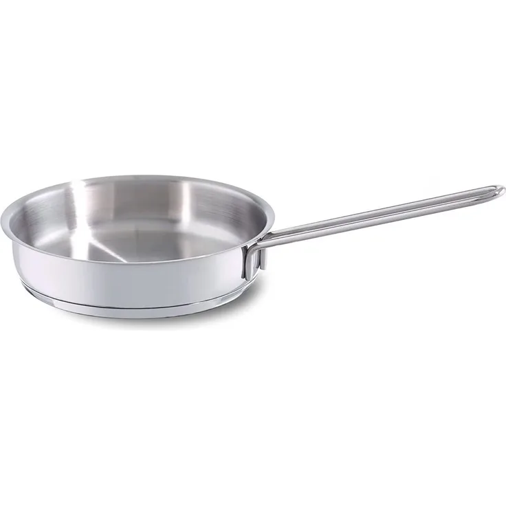 Fissler Bratpfanne häppchen, Edelstahl 18/10 (1-tlg), Induktions-geeignet, unbeschichtet