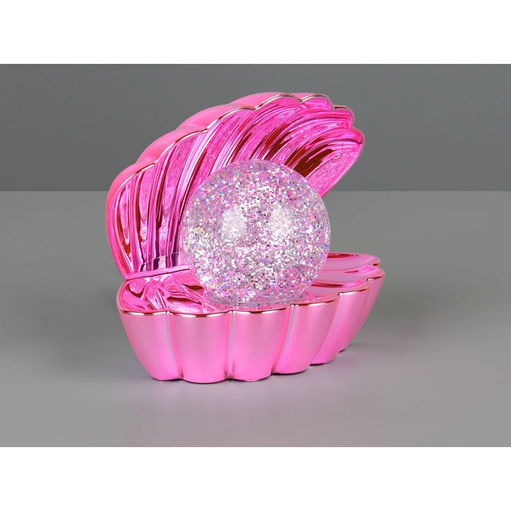 USB Muschel Tischlampe SHELLY Pink mit RGB Beleuchtung, Höhe 14cm – Bild 10