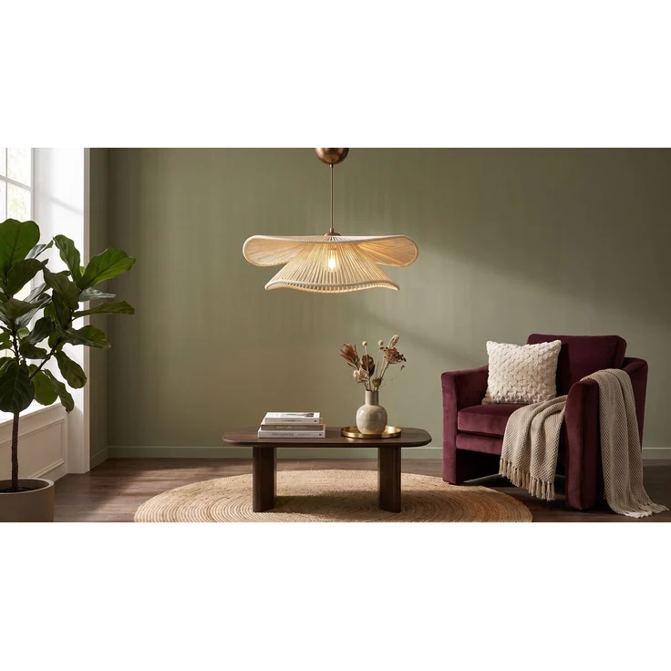KAWOLA Hängelampe AROSA Makramee creme 52 x 50 x 50 cm – Bild 5