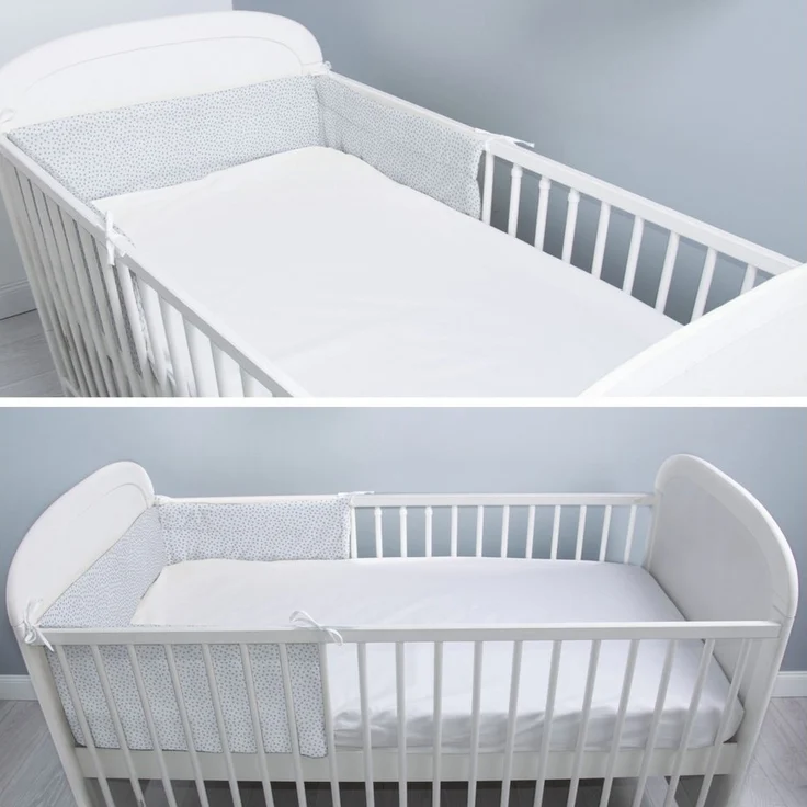 Amilian Bettnestchen - Bettumrandung 180x30 cm für Kinderbett 120x60 geeignet (Kopfschutz), (Nestchen, Kantenschutz), Umrandungen – Bild 3