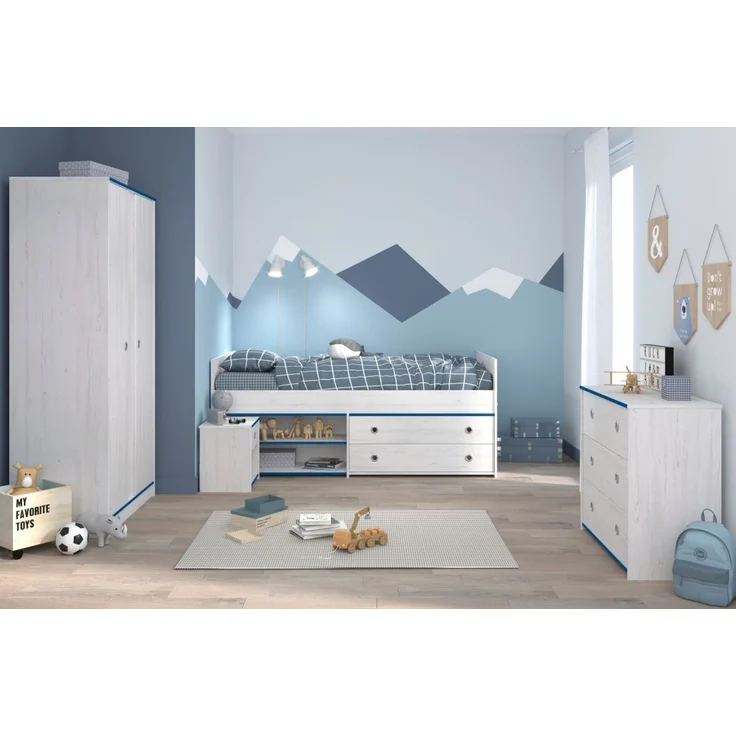 Parisot Kinderzimmer und Jugendzimmer Smoozy in weiß Kiefer Set 4-tlg. – Bild 4