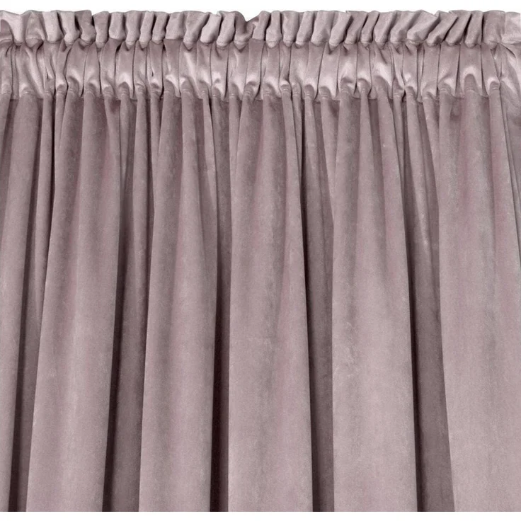 Samtvorhang Velours Vorhänge zum Wohnzimmer Prachtvoll Elegant rosa 135x300 cm Kräuselband – Bild 3