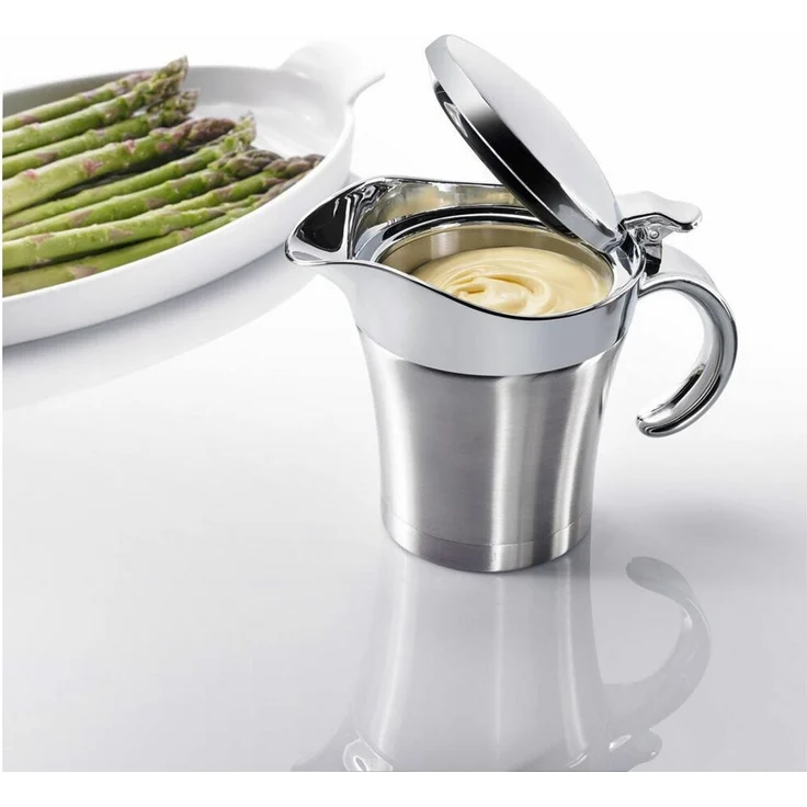 WESTMARK Sauciere Soßen-Set, 2tlg, 1 Thermo-Sauciere mit Klappdeckel, 0,5 l + 1 Soßenke, ABS, PP, Edelstahl, PA – Bild 3