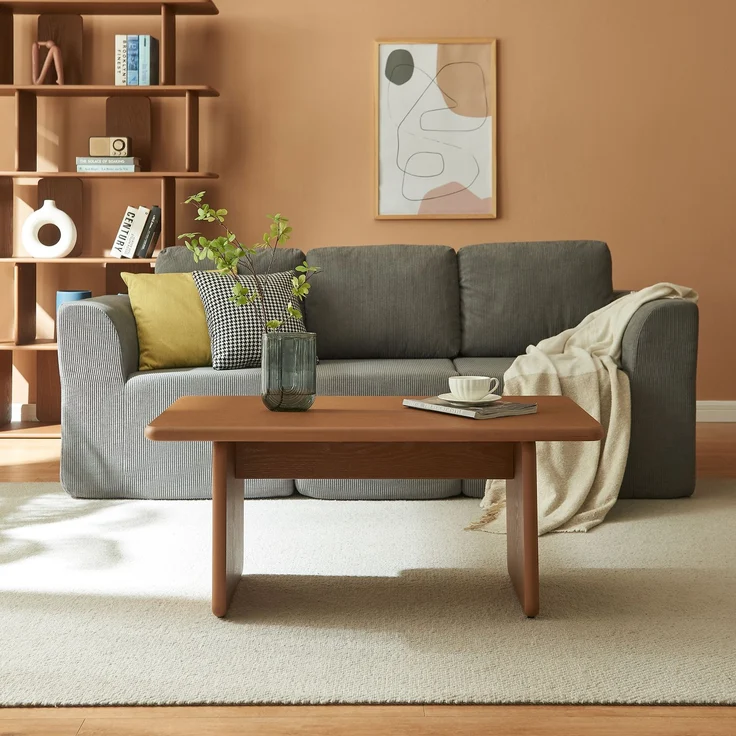 Couchtisch Gäljami 100x55x44 cm Walnussoptik [en. casa] – Bild 2