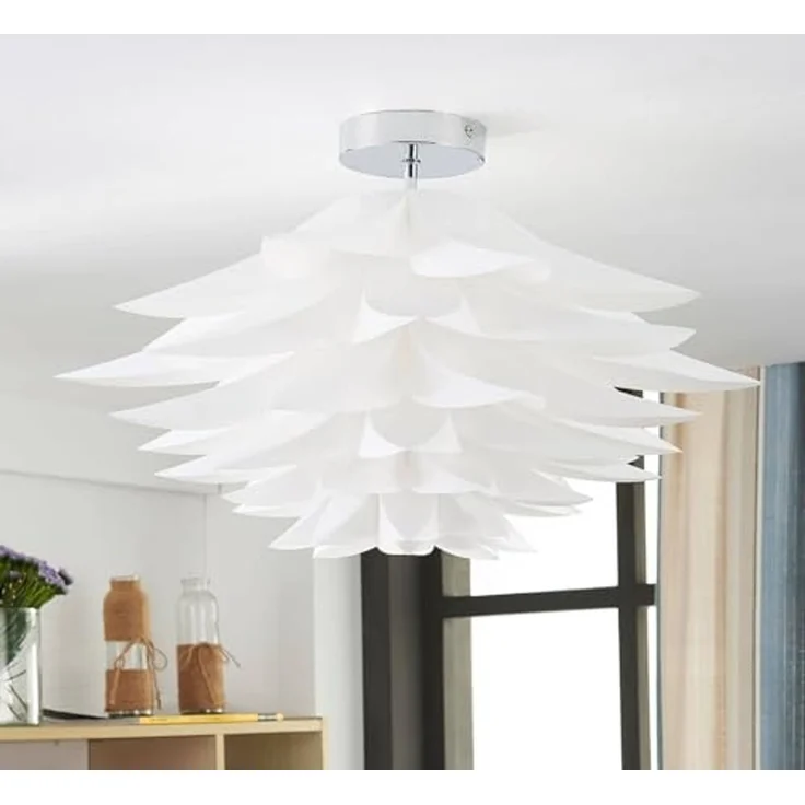 Lindby Deckenleuchten Rimon, Kunststoff Weiß IP20, 1 x 60 W – Bild 3