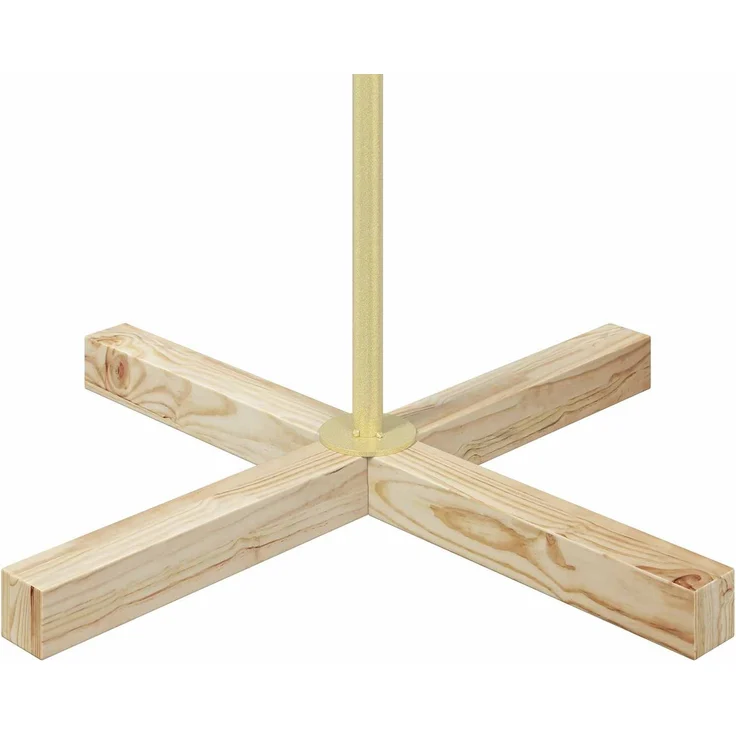 vidaXL Metall Weihnachtsbaum KUOPIO 180 cm Stahl Gold 42053808 – Bild 5