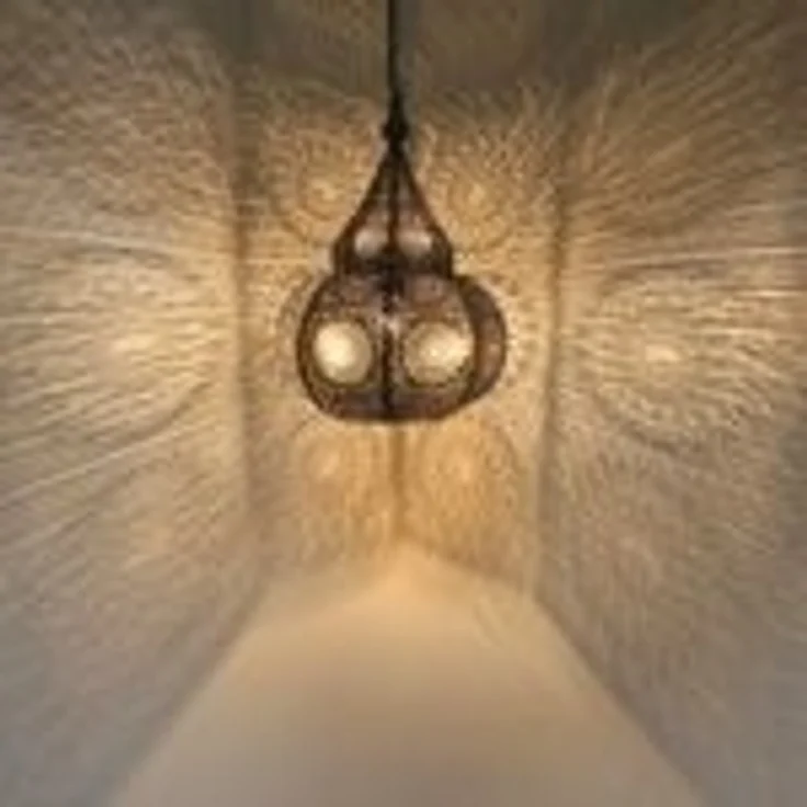 Orientalische Lampe Taza Schwarz – Bild 2