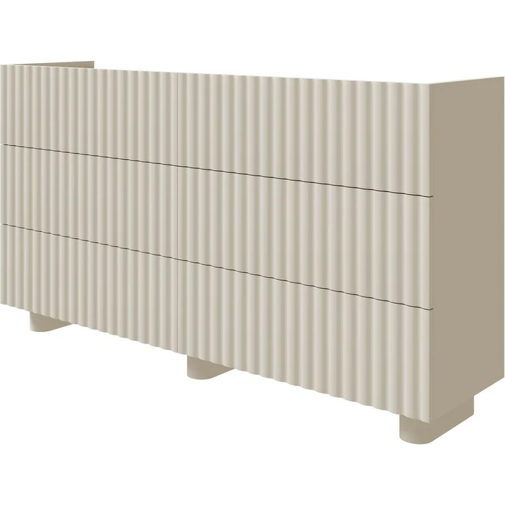 Selsey 'Fiorra' Kommode mit sechs Schubladen, Greige, 147 cm – Bild 1