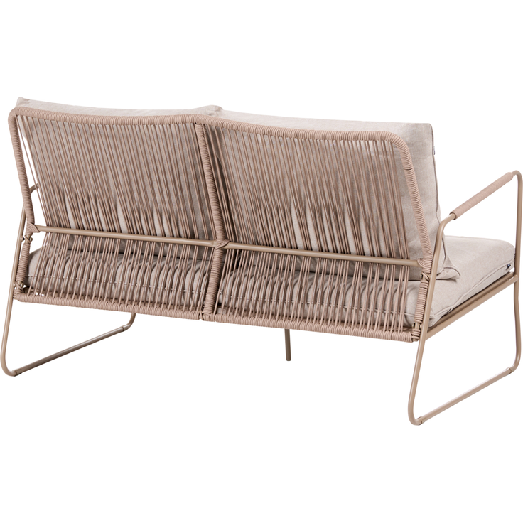 Lounge Set mit Tisch 4-Sitzer ACCEGLIO Metall Beige – Bild 6