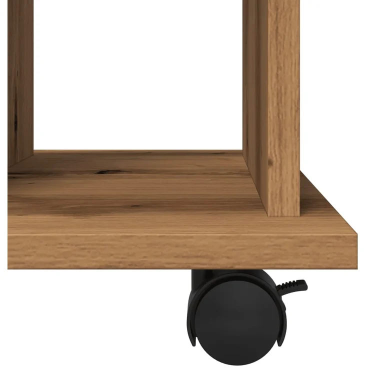vidaXL Rollcontainer Artisan-Eiche 60x45x60 cm Holzwerkstoff 856663 – Bild 7