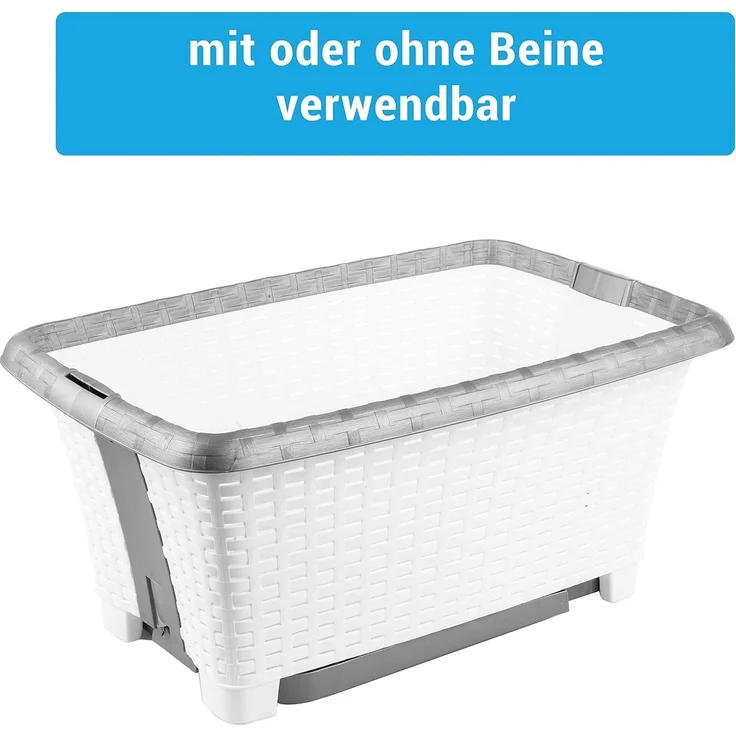 Centi Wäschekorb Standwäschekorb mit Stand-Automatik (1 St), Wäschewanne Wäsche Korb mit Beinen – Bild 3