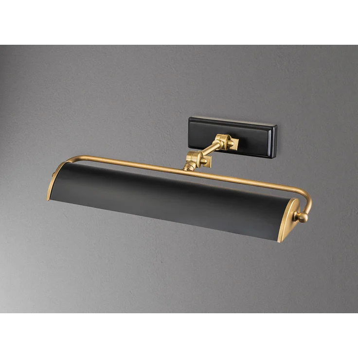 LED Bilderleuchte in Schwarz-Altmessing, verstellbar, Breite 44,5cm – Bild 3
