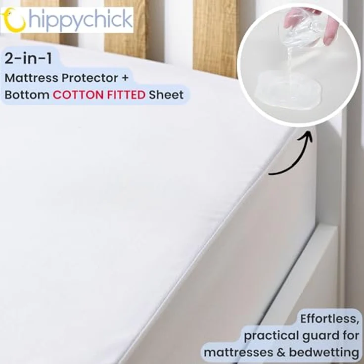 Hippychick Matratzenschutz - Spannbetttuch Einzelbett 90x190 - Fitted SheetEinzelbett 90x190 cm – Bild 15
