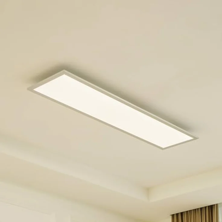 Arcchio LED Deckenleuchte Lyndra, modernes Aluminium-Panel, 1-flammig, energiesparend für Wohnzimmer, Esszimmer, Küche und Flur – Bild 2