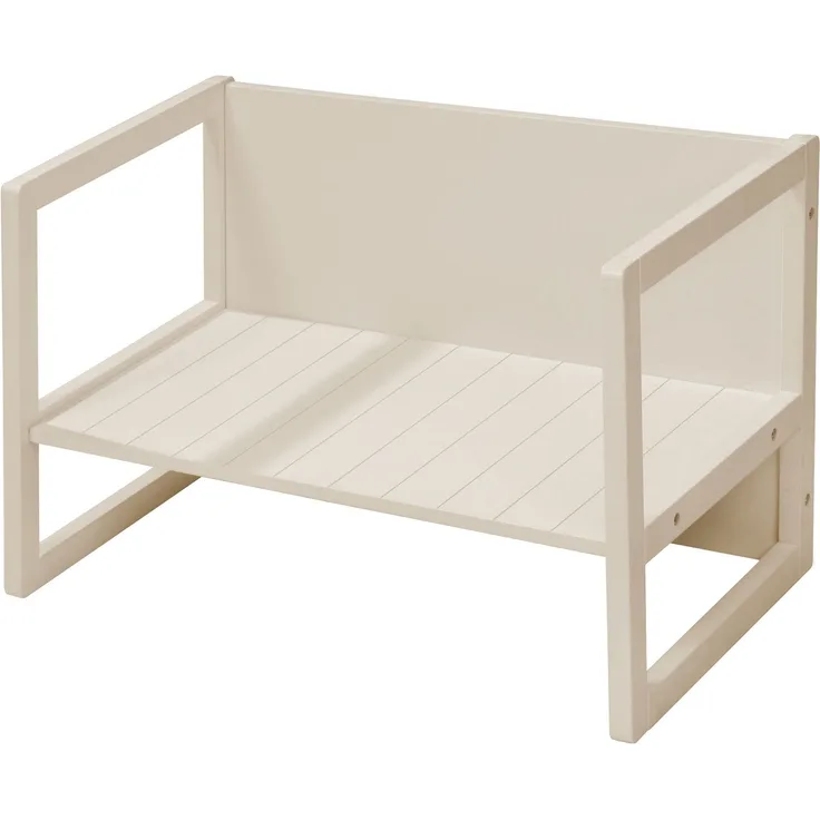 roba Sitzbank im Landhausstil - 2 Sitzhöhen oder als Kindertisch verwendbar - Cashmere