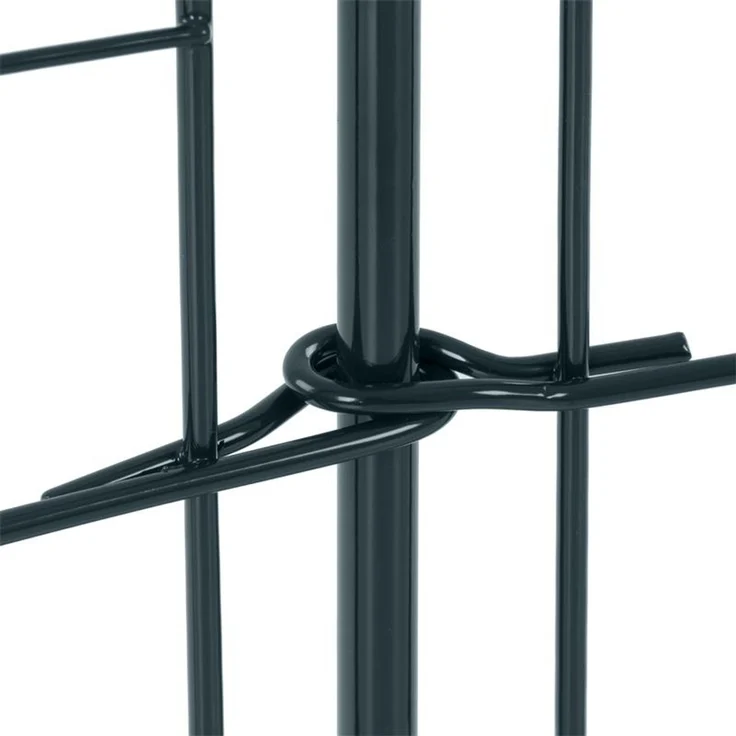 Teichzaun Set Zaunset Zaun 10 Elemente Steckzaun Gartenzaun Spitzbögen Anthrazit – Bild 7