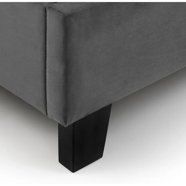 Julian Bowen Rosa Samtbett im Karton 150 cm - Grau – Bild 9