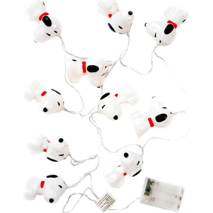 United Labels® LED-Lichterkette Peanuts Snoopy LED Lichterkette 2m 10 LEDs warmweiß batterie innen – Bild 1