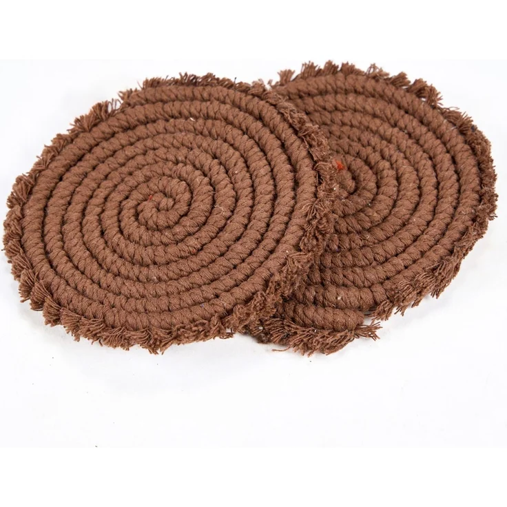 Der Cotton Untersetzer - Dunkles Walnussbraun – Bild 5