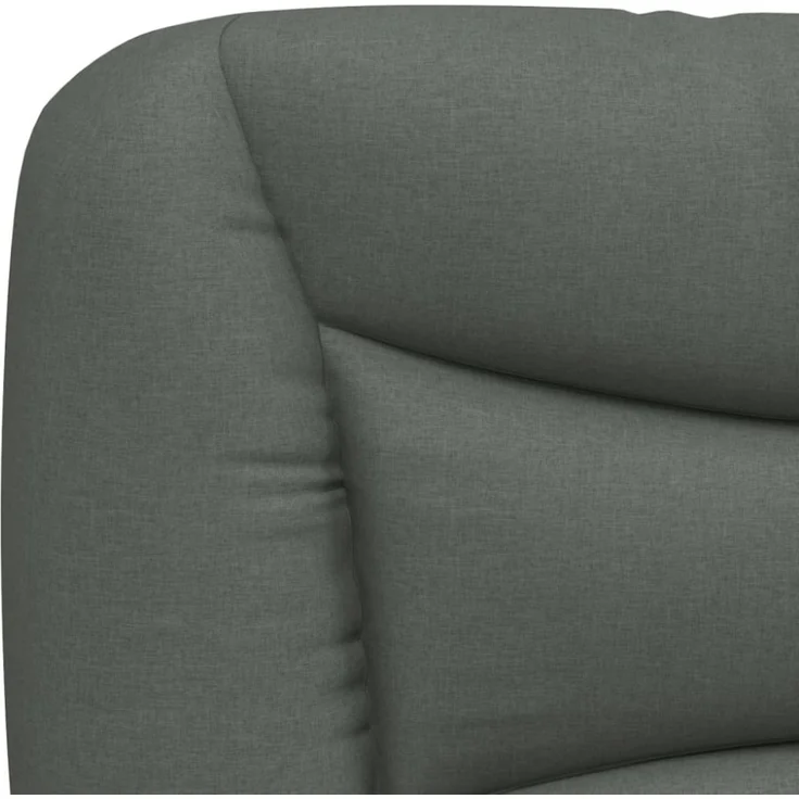 vidaXL Kopfteil-Kissen Dunkelgrau 200 cm Stoff 374617 – Bild 5