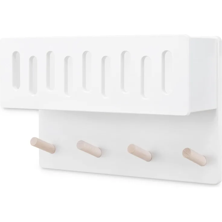 Ehrenkind Wandgarderobe für Kinder, Kindergarderobe (Garderobe Kinder, Garderobe für Kinderzimmer, Kinder Garderobe), aus massivem und nachhaltigem Holz - nach Montessori