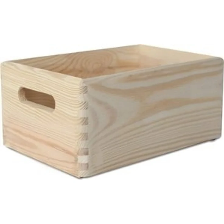 Creative Deco Holzkiste Obstkiste Korb 30x20x13cm (1cm) mit Griffen ohne Deckel, mit Griffen, ohne Deckel – Bild 6