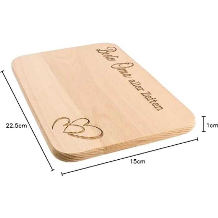 Spruchreif® Frühstücksbrett · Frühstücksbrettchen aus Holz mit Gravur · Geschenk für Großeltern – Bild 5