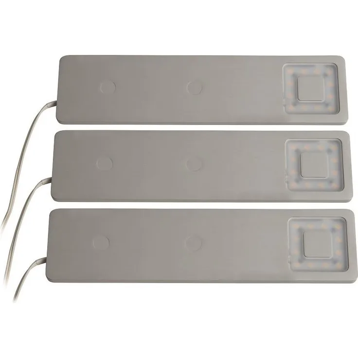 Heitronic Nr. 23019-HE LED Unterbauleuchte 3er Set Cortina dimmbar mit Fernsteuerung