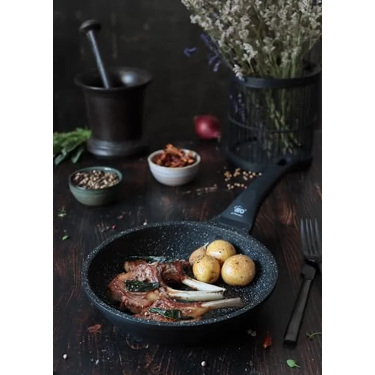 Pfanne ELO SILCONCAST DH 24x5 cm schwarz Bratpfanne Pfannen-Set Pfannenset – Bild 9