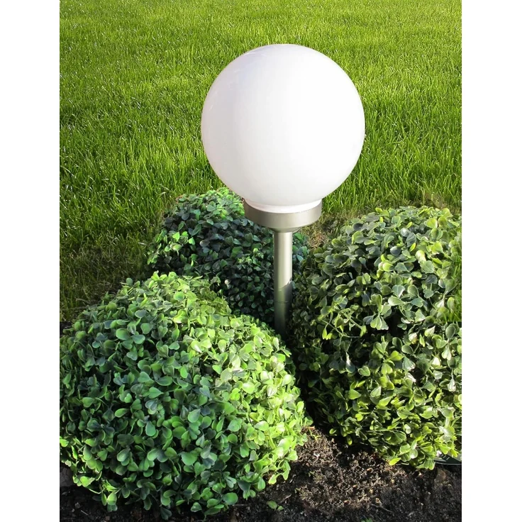 kamelshopping LED Solarleuchte Solar Kugelleuchte / Gartenkugel für Aussen mit LED Beleuchtung, LED fest integriert, Warmweiß, inkl. austauschbarem 600 mAh Akku – Bild 4