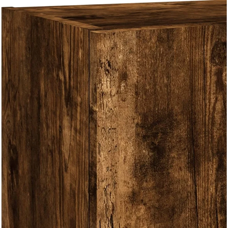 vidaXL 5-tlg. Wohnwand mit LED-Beleuchtung Räuchereiche Holzwerkstoff 3216694 – Bild 10