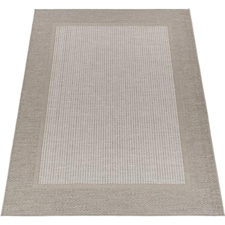 Paco Home In-& Outdoor Teppich Balkon Terrasse Küchenteppich Modernes Boho Ethno Muster, Grösse:200x280 cm, Farbe:Beige 7 – Bild 9