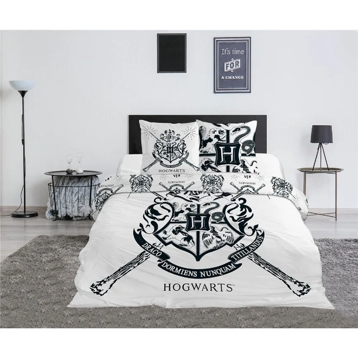 Harry Potter 3-teiliges Bettwäsche-Set – 1x Deckenbezug (240x220) & 2x Kissenbezug (65x65 cm) aus Polycotton – Bild 2