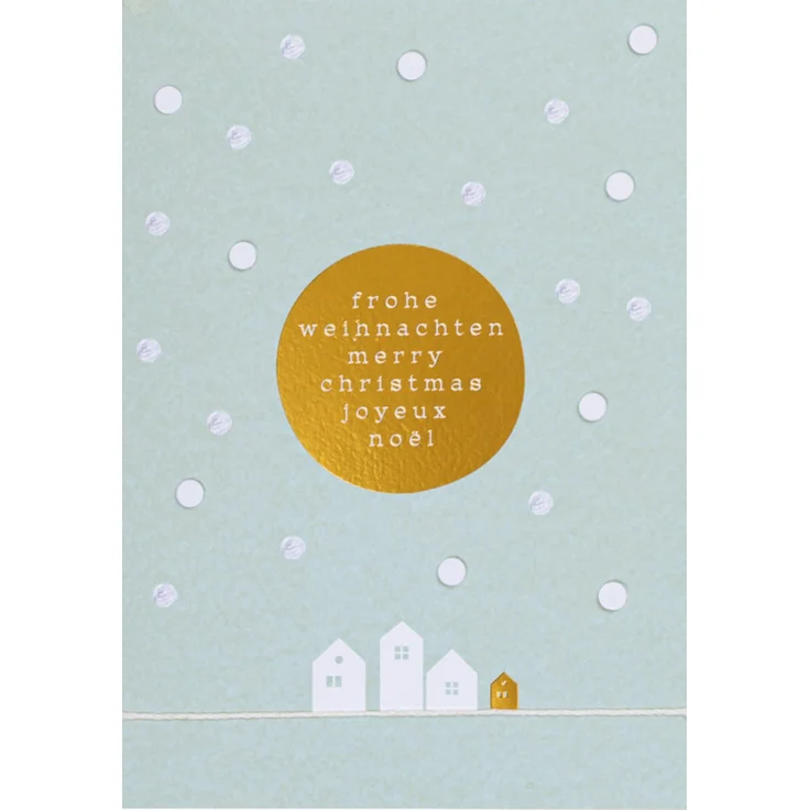 Räder Künstlerkarte Frohe Weihnachten Merry Christmas