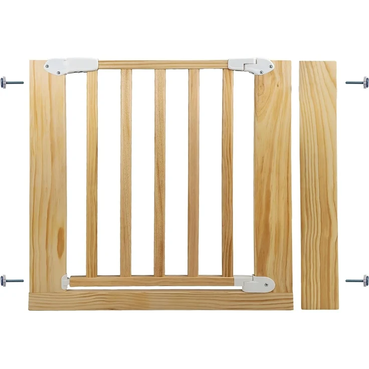 Absperrgitter Treppenschutzgitter Echtholz für 85-95cm Durchgang 77cm Hoch – Bild 2