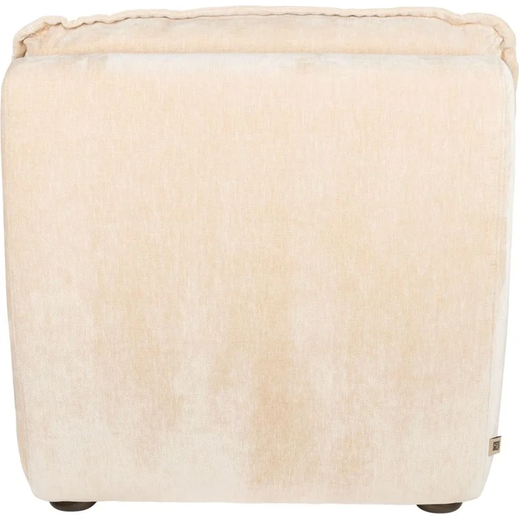 Loungesessel Radley Beige mit Veloursbezug, Holzbeinen von Dutchbone – Bild 4