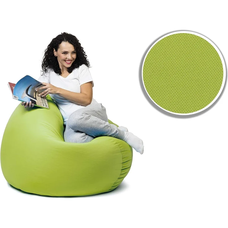 sunnypillow Sitzsack mit Styropor Füllung Outdoor & Indoor für Kinder und Erwachsene – Bild 1