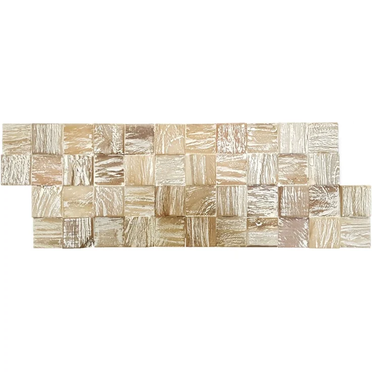 Holz Wandverkleidung White Washed Cube – Bild 1