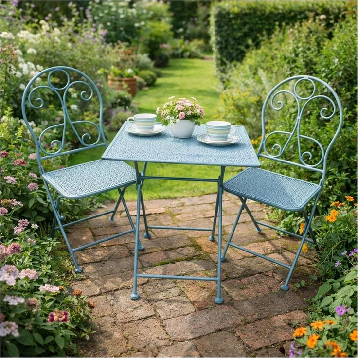 HTI-Living Gartentisch Gartentisch Solea Blau (Stück, 1-St, 1 Gartentisch) – Bild 1