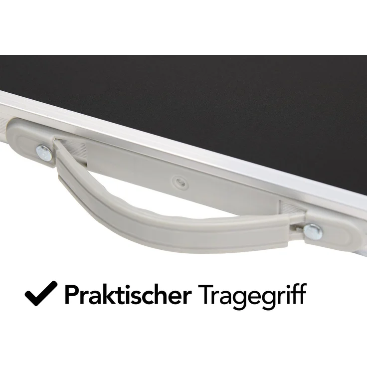 Brixy Campingtisch - klappbar - Gartentisch - 80x60x70 cm - Außen/Innen - Tragegriff - Kompakt - Aluminium - Schwarz – Bild 6