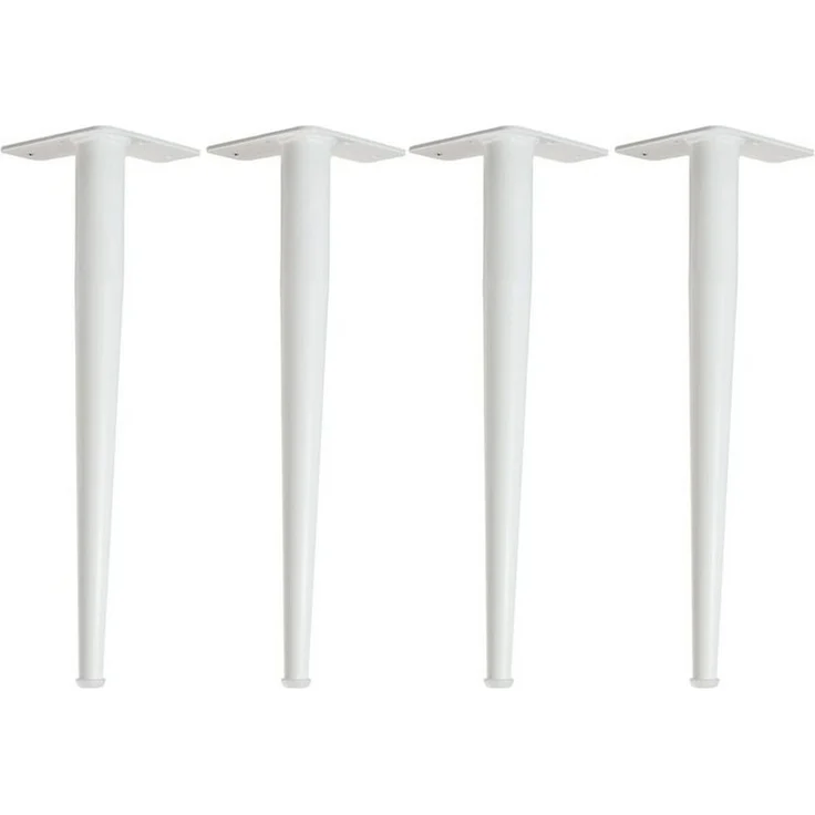 Natural Goods Berlin Tischbein CONICAL Legs, Tischbein, Möbelfüße, 42cm (Bank / Couchtisch), Weiß – Bild 2