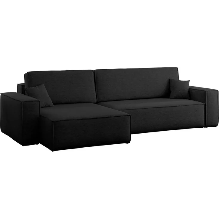 Kaiser Möbel Ecksofa mit schlaffunktion und bettkasten, BEST XL stoff Poso, Quelle, Verita, Mit Bettfunktion und Bettzeugfach